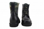 High-waisted combat boots